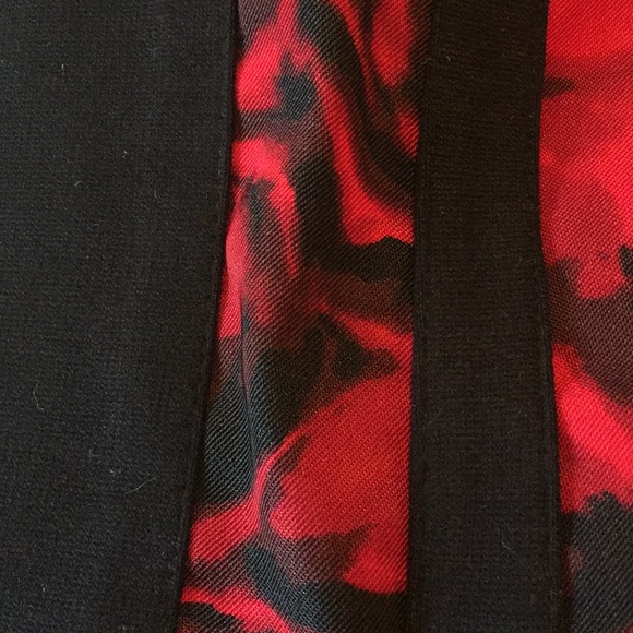 Vintage CACHE Size 0 Rose Print Pencil Skirt Print Stripe Dark Romantic $88 NEW - Picture 8 of 8